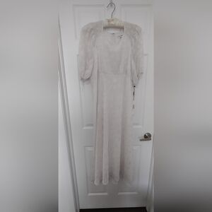 Calvin Klein White Long Sleeve Dress